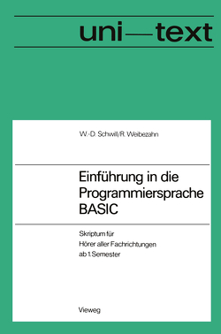 Einführung in die Programmiersprache BASIC von Schwill,  Wolf-Dietrich