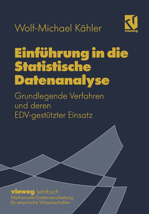 Einführung in die Statistische Datenanalyse von Kähler,  Wolf Michael