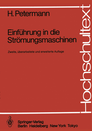 Einführung in die Strömungsmaschinen von Petermann,  H.