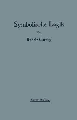 Einführung in die symbolische Logik von Carnap,  Rudolf