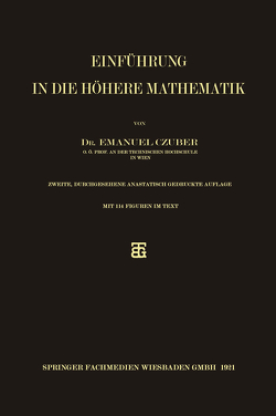 Einführung in die höhere Mathematik von Czuber,  Emanuel