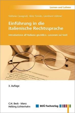 Einführung in die Italienische Rechtssprache von Cavagnoli,  Stefania, Toniolo,  Silvia, Voltmer,  Leonhard