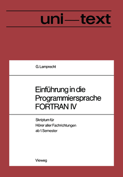 Einführung in die Programmiersprache FORTRAN IV von Günther,  Lamprecht