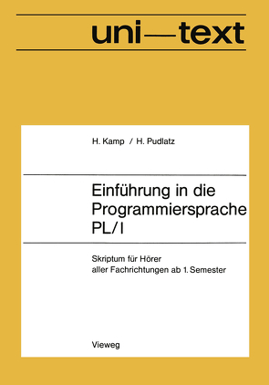 Einführung in die Programmiersprache PL/I von Kamp,  Hermann