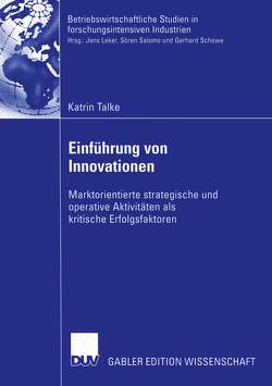 Einführung von Innovationen von Talke,  Katrin, Trommsdorff,  Volker