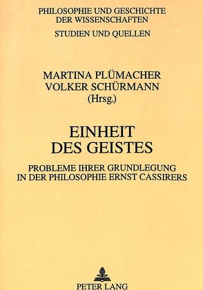 Einheit des Geistes von Plümacher,  Martina, Schürmann,  Volker