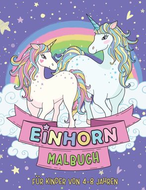 Einhorn-Malbuch für Kinder ab 4 Jahren