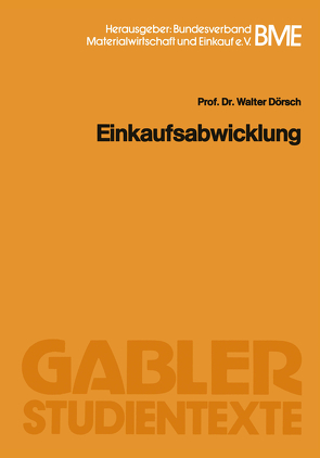 Einkaufsabwicklung von Dörsch,  Walter