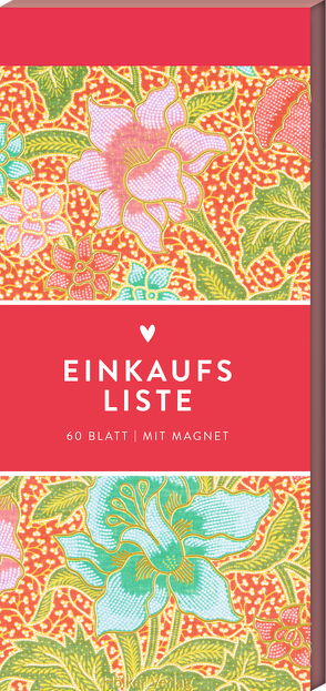 Einkaufsliste (Pinke Blumen, Hölker Küchenpapeterie)