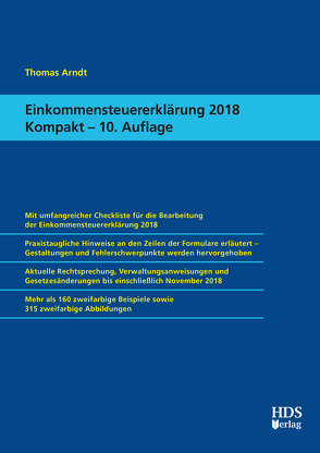 Einkommensteuererklärung 2018 Kompakt von Arndt,  Thomas