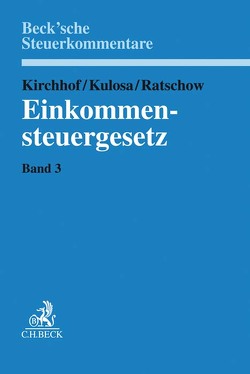 Einkommensteuergesetz Band 3: §§ 26 bis 109 von Adrian,  Gerrit, Bleschick,  Sascha, Ebner,  Markus, Fetzer,  Thomas, Fissenewert,  Hans-Ulrich, Füssenich,  Bert, Geisenberger,  Ute, Gerg,  Stephan, Graw,  Christian, Haisch,  Martin, Holzner,  Christiane, Holzner,  Stefan, Hufeld,  Ulrich, Hütte,  Felix, Kirchhof,  Gregor, Knobbe,  Carl-Christian, Kulosa,  Egmont, Lammers,  Lutz, Lampert,  Steffen, Levedag,  Christian, Mann,  Alexander, Marquardsen,  Maria, Meinert,  Carsten, Meyer,  André, Mutschler,  Jörg, Mylich,  Falk, Niestegge,  Vera, Niklaus,  Heike, Oellerich,  Ingo, Oppel,  Florian, Paetsch,  Ralf, Quilitzsch,  Carsten, Rasch,  Stephan, Ratschow,  Eckart, Rehr,  Ruben, Rode,  Oliver, Rohrlack,  Lars, Ruffer,  Arno, Schenke,  Ralf P., Schmidt,  Christoph, Seelig,  Florian, Seelig,  Lydia, Seidler,  Holger, Seufer,  Ramona E., Spilker,  Bettina, Stephany,  Ralf, Stoeber,  Michael, Straßburger,  Benjamin, Trossen,  Nils, Unger,  Sebastian, Wagner,  Thorsten, Weitemeyer,  Birgit, Wenzel,  Alexander, Widmann,  Werner, Wilk,  Stefan