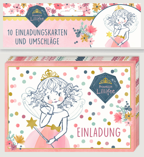 Einladungskarten – Prinzessin Lillifee (Glitter & Gold) – Einladung von Finsterbusch,  Monika