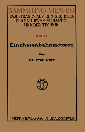 Einphasenbahnmotoren von Döry,  Iwan