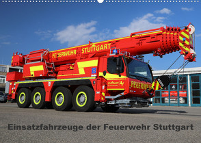 Einsatzfahrzeuge der Feuerwehr Stuttgart (Wandkalender 2023 DIN A2 quer) von Hansen,  Matthias