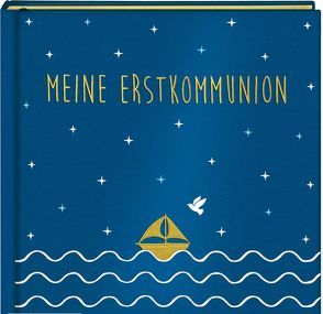 Eintragalbum – Meine Erstkommunion – Satin blau von Kelch,  Maren