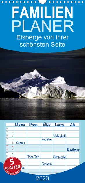 Eisberge von ihrer schönsten Seite 2020 – Familienplaner hoch (Wandkalender 2020 , 21 cm x 45 cm, hoch) von Döbler,  Christian