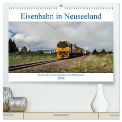 Eisenbahn in Neuseeland (hochwertiger Premium Wandkalender 2024 DIN A2 quer), Kunstdruck in Hochglanz von bahnblitze.de,  bahnblitze.de