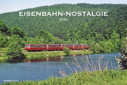 Eisenbahn-Nostalgie 2024 – Bildkalender 49,5×33 cm – Technikkalender – klassische Lokomotiven – Züge – Wandkalender – Wandplaner