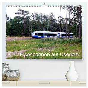 Eisenbahnen auf Usedom (hochwertiger Premium Wandkalender 2024 DIN A2 quer), Kunstdruck in Hochglanz von Gerstner,  Wolfgang