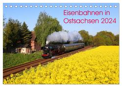 Eisenbahnen in Ostsachsen 2024 (Tischkalender 2024 DIN A5 quer), CALVENDO Monatskalender von Schumann,  Stefan