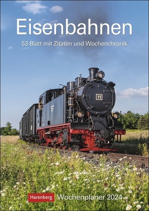 Eisenbahnen Wochenplaner 2024 von Thomas Huhnold,  Jörn Schramm