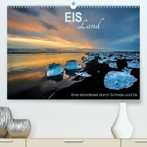 EISLand – Eine Islandreise durch Schnee und Eis (Premium, hochwertiger DIN A2 Wandkalender 2020, Kunstdruck in Hochglanz) von van der Wiel,  Irma