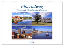 Elberadweg von Lutherstadt Wittenberg bis Hitzacker (Wandkalender 2024 DIN A2 quer), CALVENDO Monatskalender von Bussenius,  Beate