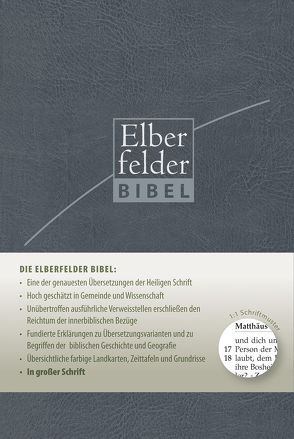 Elberfelder Bibel in großer Schrift