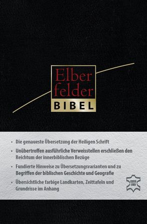Elberfelder Bibel – Taschenausgabe, Leder Goldschnitt mit Reißverschluss