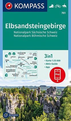KOMPASS Wanderkarte Elbsandsteingebirge, Nationalpark Sächsische Schweiz, Nationalpark Böhmische Schweiz von KOMPASS-Karten GmbH