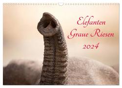 Elefanten – Graue Riesen (Wandkalender 2024 DIN A3 quer), CALVENDO Monatskalender von und Holger Karius,  Kirsten