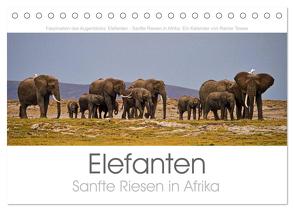 Elefanten – Sanfte Riesen in Afrika (Tischkalender 2024 DIN A5 quer), CALVENDO Monatskalender von Tewes,  Rainer