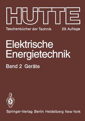Elektrische Energietechnik von Albrecht,  G, Böning,  W.