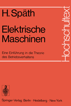 Elektrische Maschinen von Späth,  Helmut