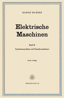 Elektrische Maschinen von Brüderlink,  Robert, Richter,  Rudolf