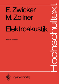 Elektroakustik von Zollner,  Manfred, Zwicker,  Eberhard