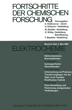 Elektrochemie von Cammann,  K., Kwasnik,  W., Nürnberg,  H.W., Sandstede,  G.