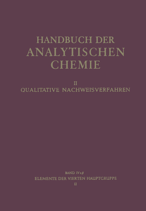 Elemente der Vierten Hauptgruppe von Haraldsen,  H.