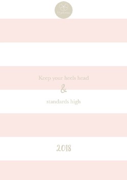Eliluplanners Jahresplaner 2018 „high standards“ von Elisa,  Chiara