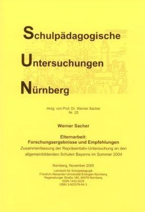 Elternarbeit: Forschungsergebnisse und Empfehlungen von Sacher,  Werner