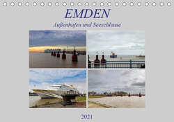 Emden – Außenhafen und Seeschleuse (Tischkalender 2021 DIN A5 quer) von Poetsch,  Rolf