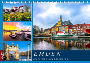 EMDEN maritime Seehafenstadt (Tischkalender 2021 DIN A5 quer) von Dreegmeyer,  Andrea