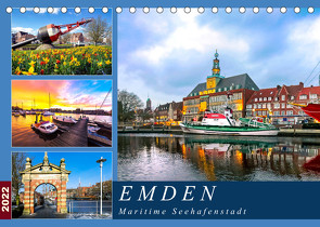 EMDEN maritime Seehafenstadt (Tischkalender 2022 DIN A5 quer) von Dreegmeyer,  Andrea
