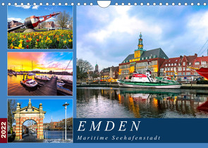 EMDEN maritime Seehafenstadt (Wandkalender 2022 DIN A4 quer) von Dreegmeyer,  Andrea