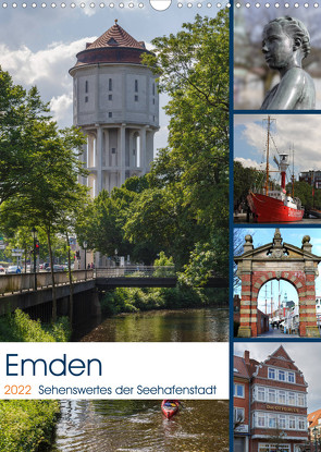 Emden – Sehenswertes der Seehafenstadt (Wandkalender 2022 DIN A3 hoch) von Poetsch,  Rolf
