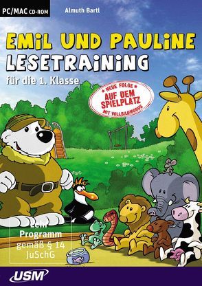 Emil und Pauline auf dem Spielplatz – Lesetraining für die 1. Klasse (CD-ROM) von Bartl,  Almuth