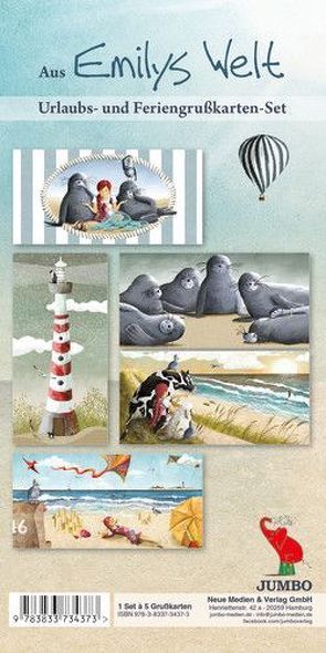 Emily und das Meer. 5 Postkarten mit verschiedenen Motiven von Reitmeyer,  Andrea