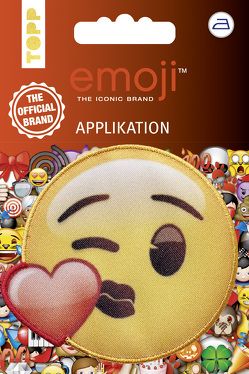 Emoji Applikation Kuss mit Herz von frechverlag
