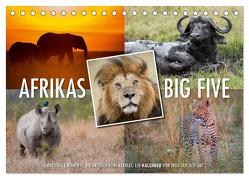 Emotionale Momente: Afrikas Big Five (Tischkalender 2024 DIN A5 quer), CALVENDO Monatskalender von Gerlach GDT,  Ingo