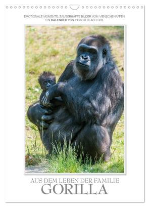 Emotionale Momente: Aus dem Leben der Familie Gorilla. / CH-Version (Wandkalender 2024 DIN A3 hoch), CALVENDO Monatskalender von Gerlach GDT,  Ingo